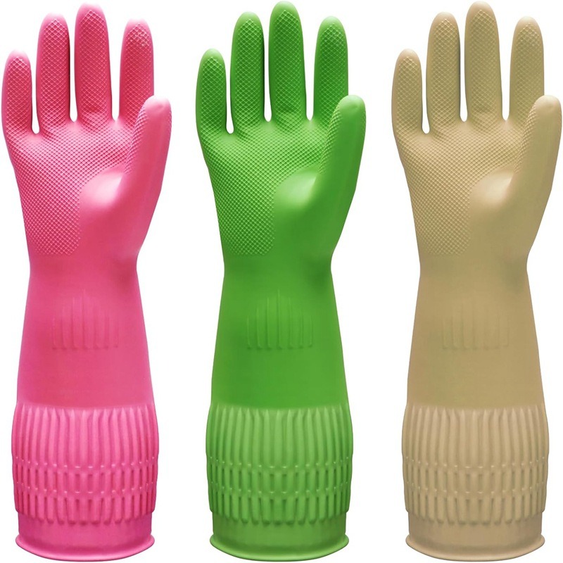 1Pair Lengthen Dishwashing Cle - Dish Glove Rubber review and price