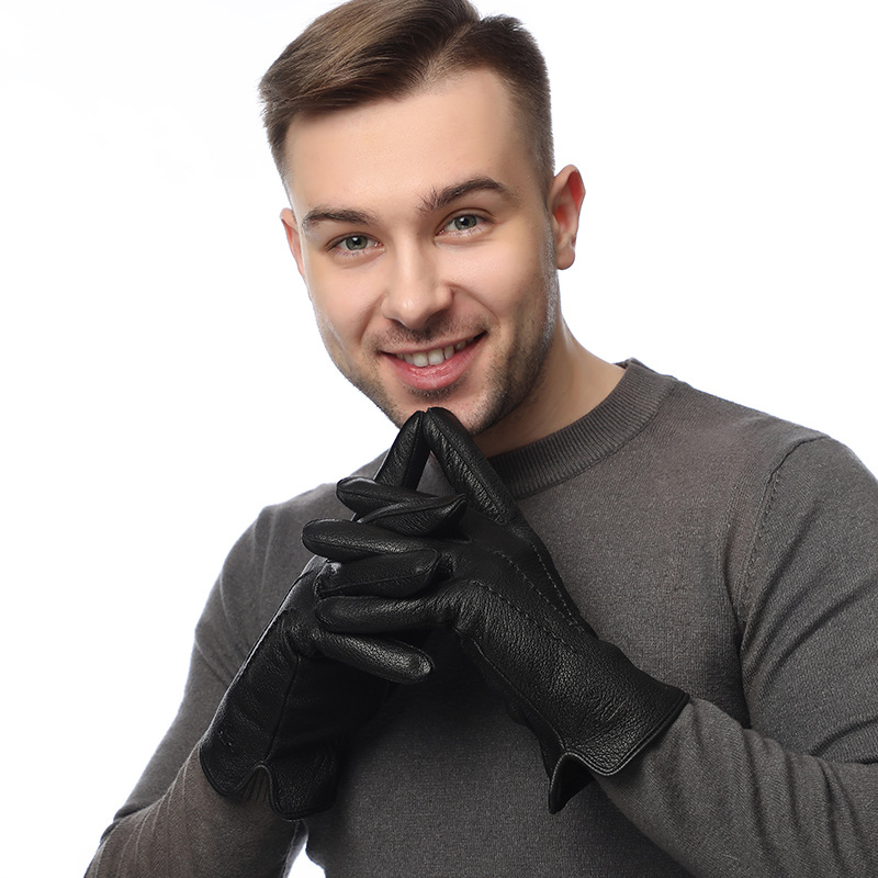 Men's faux deer leather wool-l - Wool Glove Lined review and price
