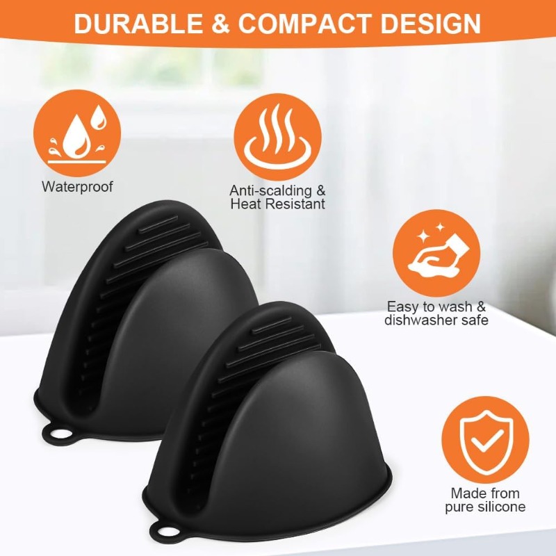 1 Pair Silicone Anti-heat Glov - Oven Mitt Silicone review and price