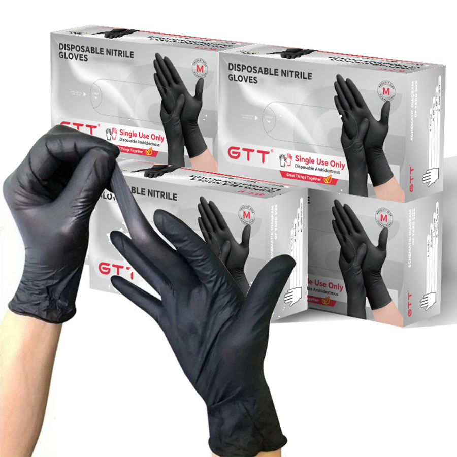 100-800Pcs Black Nitrile Dispo - Exam Glove Nitrile review and price